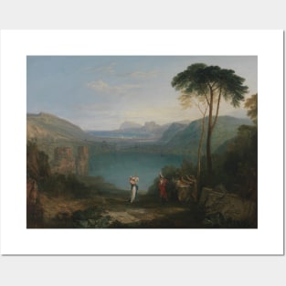 Lake Avernus- Aeneas and the Cumaean Sybil by J.M.W. Turner Posters and Art